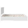 vidaXL Bedframe met hoofdeinde met lade Wit 160 x 200 cm Bewerkt hout