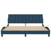 vidaXL Bedframe zonder matras "Hanko" fluweel blauw 180x200 cm