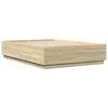 vidaXL Bedframe bewerkt hout sonoma eikenkleurig 160x200 cm