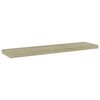 vidaXL Wandschappen 4 st 40x10x1,5 cm bewerkt hout sonoma eikenkleurig