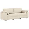 vidaXL 3-Zits Bank Beige 220 cm Linnen-mix stof
