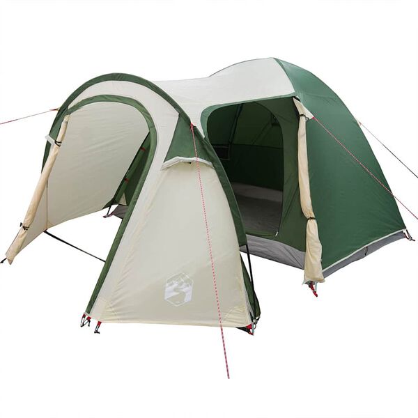 vidaXL Koepeltent Koepel met dak met opslag Groen 384 x 254 x 170 cm