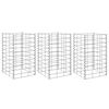 vidaXL Gabion plantenbakken 3 st verhoogd 30x30x50 cm ijzer