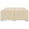 vidaXL Bedframe zonder matras 120x190 cm stof cr&egrave;mekleurig