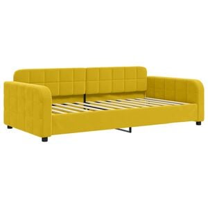 vidaXL Slaapbank 90x200 cm fluweel geel