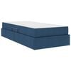 vidaXL Opbergbed met matras met matras Blauw 90 x 190 cm Polyester