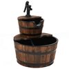 vidaXL Waterfontein met pomp 44,5x44,5x58 cm massief vurenhout