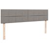 vidaXL Ottoman bed met matras 160x200cm stof taupe