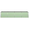 vidaXL Plantenbak Pastelgroen 195 x 100 x 45 cm Gegalvaniseerd staal