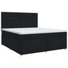 vidaXL Boxspringbed met matras met hoofdeinde Zwart 160 x 200 cm Stof