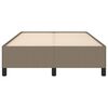 vidaXL Bedframe zonder matras 120x200 cm stof taupe