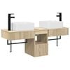 vidaXL Badkamerkastenset 3 st Sonoma Eiken 53 x 35 x 39 cm
