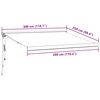 vidaXL Luifel automatisch uittrekbaar 300x250 cm bordeauxrood