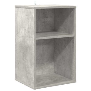 vidaXL Platenkast Betongrijs 38 x 33 x 61 cm Bewerkt hout