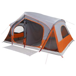 vidaXL Huisje Tent met dak Grijs en Oranje 480 x 273 x 205 cm