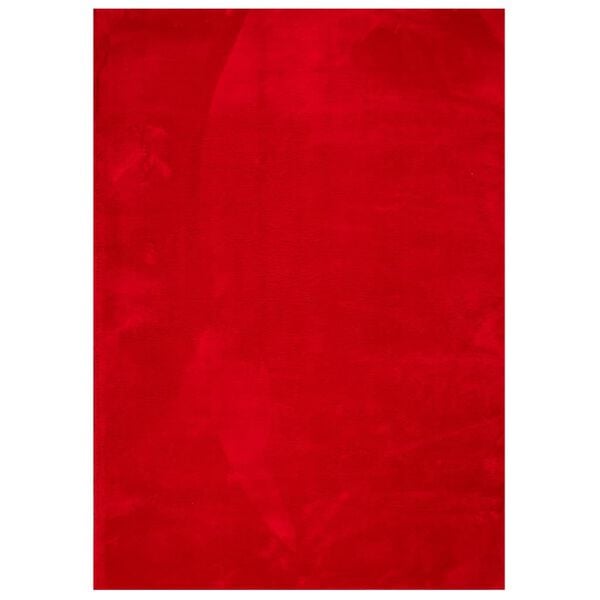 vidaXL Vloerkleed HUARTE laagpolig zacht wasbaar 200x280 cm rood