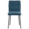 vidaXL Eetkamerstoelen 4 st fluweel blauw