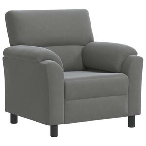 vidaXL Bank Donkergrijs 94 x 85 x 93 cm fluweel
