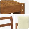 vidaXL Buiten bankenset 10 pcs Natuurlijk en Cr&egrave;me Massief Acaciahout