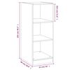 vidaXL Kledingkast 48x41x102 cm bewerkt hout betongrijs