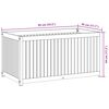 vidaXL Plantenbak 85x45x44 cm massief acaciahout en staal