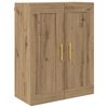 vidaXL Wandkast 2 pcs Artisan Eiken 69,5 x 34 x 90 cm Bewerkt hout