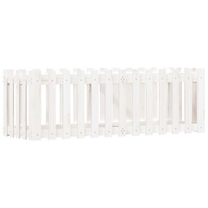vidaXL Plantenbak verhoogd hekontwerp 150x50x50 cm grenenhout wit