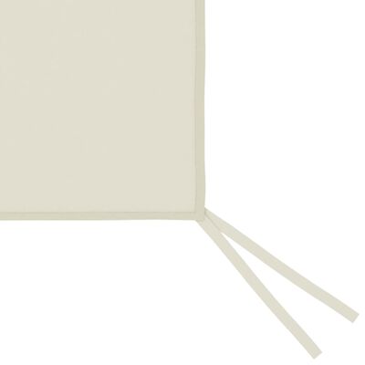 vidaXL Prieelzijwand met ramen 6x2 m crèmekleurig