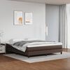 vidaXL Boxspring bed kunstleer bruin 180x200 cm