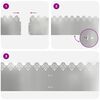 vidaXL Gazonranden 10 pcs Zilver 103 x 0,05 x 22 cm