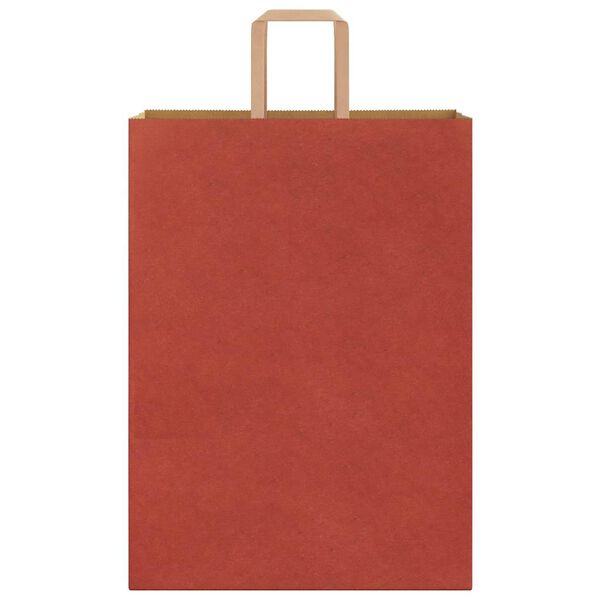 vidaXL Papieren zakken 50 st met hengsels 32x17x44 cm rood