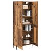 vidaXL Highboard Oud Hout 69,5 x 34 x 180 cm Bewerkt hout