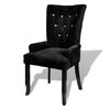 vidaXL Fauteuil fluweel zwart