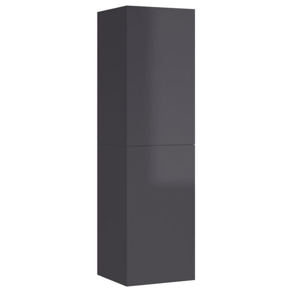 vidaXL Tv-meubels 2 st 30,5x30x110 cm bewerkt hout hoogglans grijs