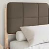 vidaXL Bedframe met Gevoerd Hoofdgedeelte Taupe 140 x 200 cm