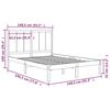 vidaXL Bedframe zonder matras massief grenenhout 135x190 cm