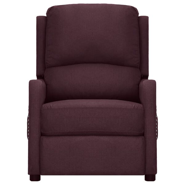 vidaXL Massagestoel elektrisch stof paars