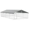 vidaXL Hondenkennel voor buiten met dak 600x300x150 cm