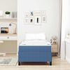 vidaXL Bedframe met matras Blauw 100 x 200 cm Stof