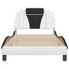 vidaXL Bedframe "Viana" zonder matras kunstleer zwart en wit 100x200 cm