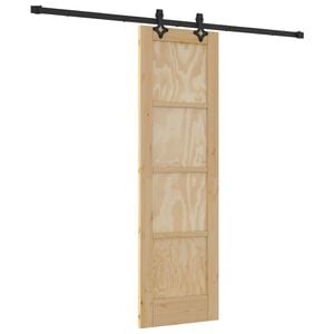 vidaXL Schuifdeur ORKDAL 61 x 198,5 cm Massief grenenhout Naturel