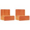vidaXL Nachtkastje 2 st Wasbruin 44 x 32,5 x 40 cm Massief grenenhout