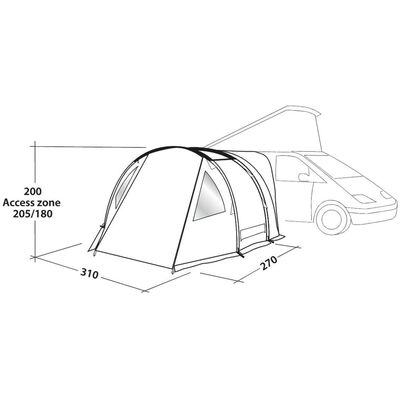 Easy Camp Tent Shamrock grijs