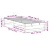 vidaXL Bedframe Bruin 90 x 190 cm Massief grenenhout