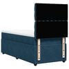 vidaXL Boxspring met matras fluweel donkerblauw 80x200 cm