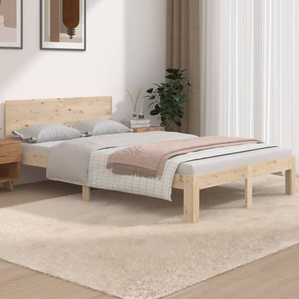 vidaXL Bedframe massief hout 120x190 cm