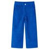 Kinderbroek 128 ribfluweel kobaltblauw