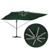 vidaXL Cantilever Roma parasol Groen en Zwart 352 x 251 x 265 cm