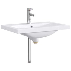 vidaXL Badkamer Waskom Chroom 61 x 40 x 16,5 cm Metaal