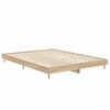 vidaXL Bedframe bewerkt hout sonoma eikenkleurig 135x190 cm